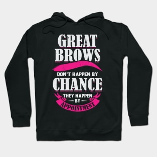 Make-Up Artist Brows Cosmetologist Gift Hoodie